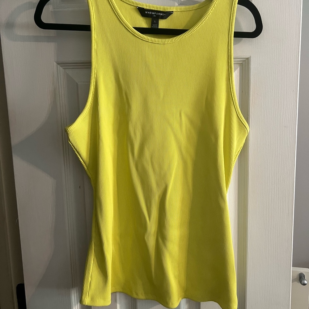 White House Black Market Lemon Tank Top
